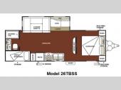 Floorplan - 2012 Forest River RV Wildwood 26TBSS