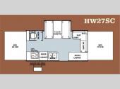 Floorplan - 2012 Forest River RV Flagstaff High Wall HW27SC