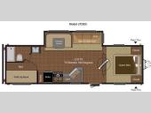 Floorplan - 2012 Keystone RV Hideout 27DBS