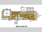 Floorplan - 2012 Forest River RV Wildwood DLX 353FLFB
