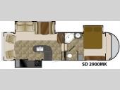 Floorplan - 2012 Heartland Sundance 2900MK