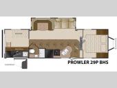 Floorplan - 2013 Heartland Prowler 29P BHS
