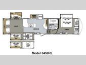 Floorplan - 2013 Forest River RV Cardinal 3450RL