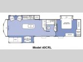 Floorplan - 2013 Forest River RV Cedar Creek Cottage 40CRL