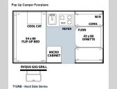 Floorplan - 2013 Forest River RV Flagstaff Hard Side T12RB