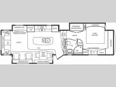Floorplan - 2014 DRV Luxury Suites Mobile Suites 38 RSSB3