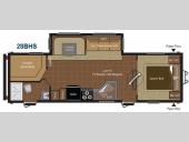 Floorplan - 2014 Keystone RV Hideout 28BHS