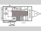 Floorplan - 2014 Forest River RV Rockwood Hard Side Series A194HW