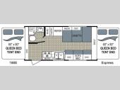 Floorplan - 2014 Dutchmen RV Kodiak 186E Express