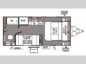 Floorplan - 2014 Forest River RV Flagstaff Micro Lite 19FD