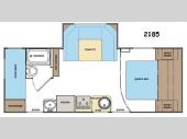 Floorplan - 2014 Lance Travel Trailers 2185