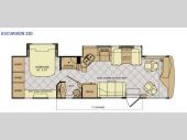 Floorplan - 2014 Fleetwood RV Excursion 33D