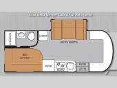 Floorplan - 2014 Thor Motor Coach Siesta Sprinter 24SA