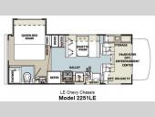 Floorplan - 2014 Forest River RV Forester LE 2251LE Chevy