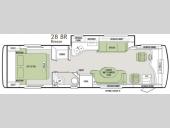 Floorplan - 2014 Tiffin Motorhomes Allegro Breeze 28 BR