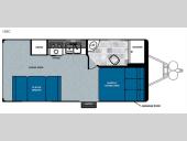 Floorplan - 2015 Forest River RV Work and Play 18EC