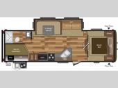 Floorplan - 2015 Keystone RV Hideout 27DBS