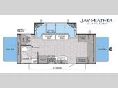 Floorplan - 2015 Jayco Jay Feather Ultra Lite X23U