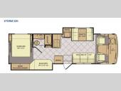 Floorplan - 2015 Fleetwood RV Storm 32H