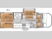 Floorplan - 2015 Thor Motor Coach Vegas 24.1