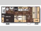 Floorplan - 2015 Forest River RV Cherokee Grey Wolf 17BH