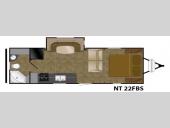 Floorplan - 2016 Heartland North Trail 22FBS