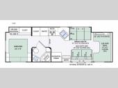 Floorplan - 2016 Thor Motor Coach Chateau 31W