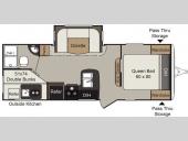 Floorplan - 2016 Keystone RV Passport 2400BH Grand Touring