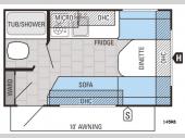 Floorplan - 2016 Jayco Jay Flight SLX 145RB