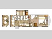 Floorplan - 2016 Northwood Fox Mountain 235RLS