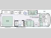 Floorplan - 2016 Thor Motor Coach Hurricane 29M