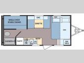 Floorplan - 2016 Dutchmen RV Coleman Lantern LT Series 17FQ