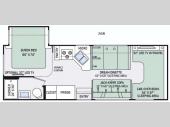 Floorplan - 2016 Thor Motor Coach Chateau 26B