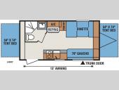 Floorplan - 2017 KZ Sportsmen Classic 18RBT