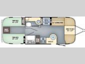 Floorplan - 2017 Airstream RV International Signature 25 Twin