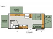 Floorplan - 2017 KZ Sportsmen Classic 180RBT