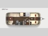 Floorplan - 2017 Airstream RV International Signature 25FB