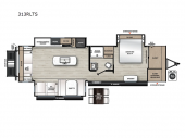 travel trailer with living room