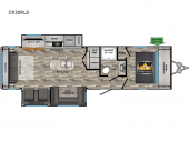 travel trailer with living room