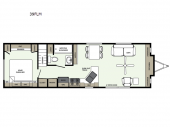 Floorplan - 2017 Forest River RV Quailridge Holiday Cottages 39FLML Loft