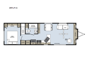 Floorplan - 2017 Forest River RV Quailridge Holiday Cottages 39FLML Loft