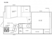 Floorplan - 2017 Adventurer LP (ALP) Adventurer Truck Campers 910DB