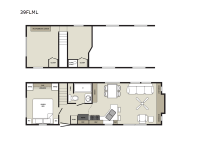 Floorplan - 2017 Forest River RV Quailridge Holiday Cottages 39FLML Loft