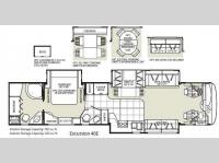 Floorplan - 2009 Fleetwood RV Excursion 40E