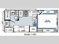 Floorplan - 2010 Palomino Winter Creek 11RD