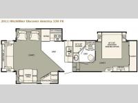 Floorplan - 2011 NuWa HitchHiker Discover America 330 FK