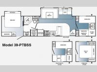 Floorplan - 2011 Palomino Puma 39-PTBSS