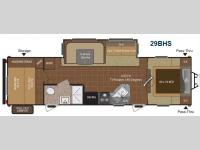 Floorplan - 2013 Keystone RV Hideout 29BHS