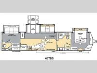 Floorplan - 2013 Coachmen RV Catalina Destination Series 40TBS