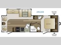 Floorplan - 2015 Keystone RV Cougar Half-Ton Series 25RLSWE